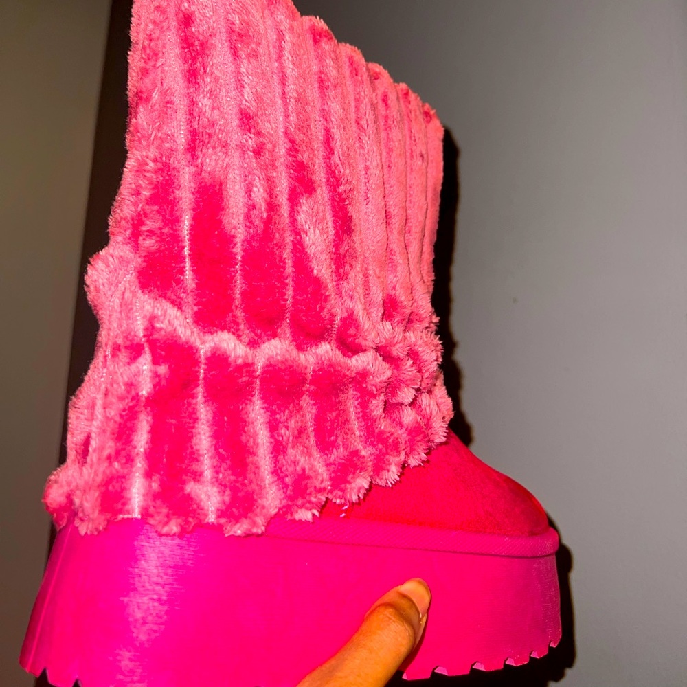 Pink Winter Boots